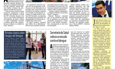 Portada RCG Centro [12 de noviembre de 2024] Programas del DIF Coahuila benefician a miles de ciudadanos; arresta a hombre por un caso de presunto abuso sexual y más…