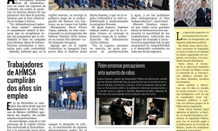 Portada RCG Centro [25 de noviembre de 2024]Con grandes obras, Coahuila tiene rumbo: Manolo Jiménez; aumentan casos de extorsión en Monclova y más…