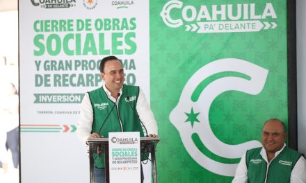 Manolo Jiménez entrega trabajos de pavimentación