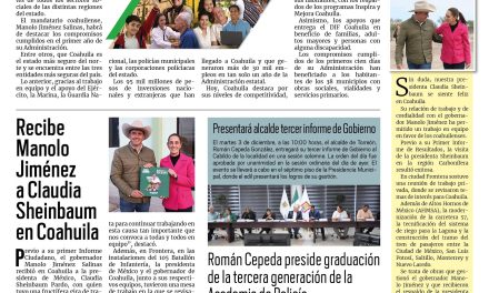 Portada RCG Lagunera [30 de noviembre de 2024] Compromisos cumplidos; Realizan Congreso de Prevención de Adicciones y más…