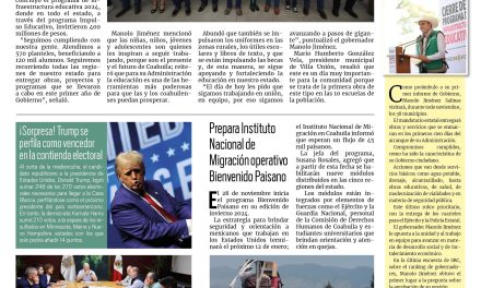 Portada RCG Media [06 de noviembre de 2024] Manolo Jiménez entrega infraestructura educativa; Chema Fraustro revisa proyectos con Aguas de Saltillo y más…