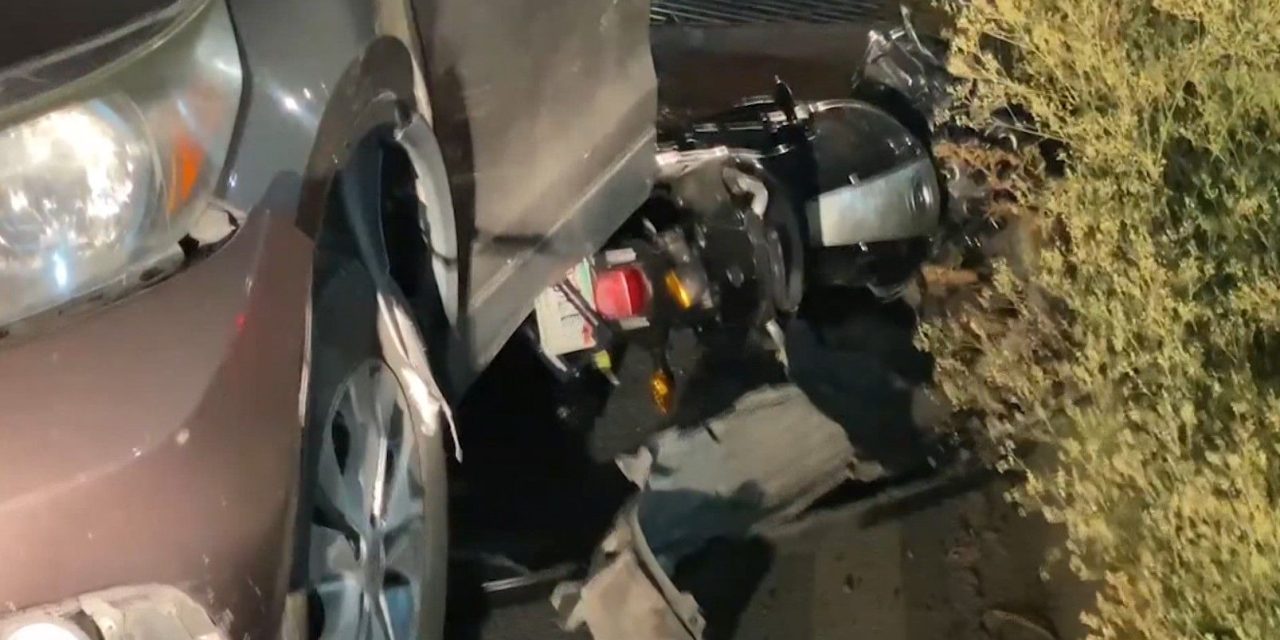 Mujer arrolla a motociclista en Saltillo