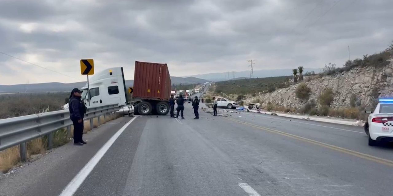 Trágico accidente en la carretera a Zacatecas; mueren tres mujeres y una bebé