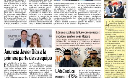 Portada RCG Carbonífera [29 de diciembre de 2024] 2024, el año de grandes inversiones en Coahuila; Venta de alcohol se dispara en la región Carbonífera y más…