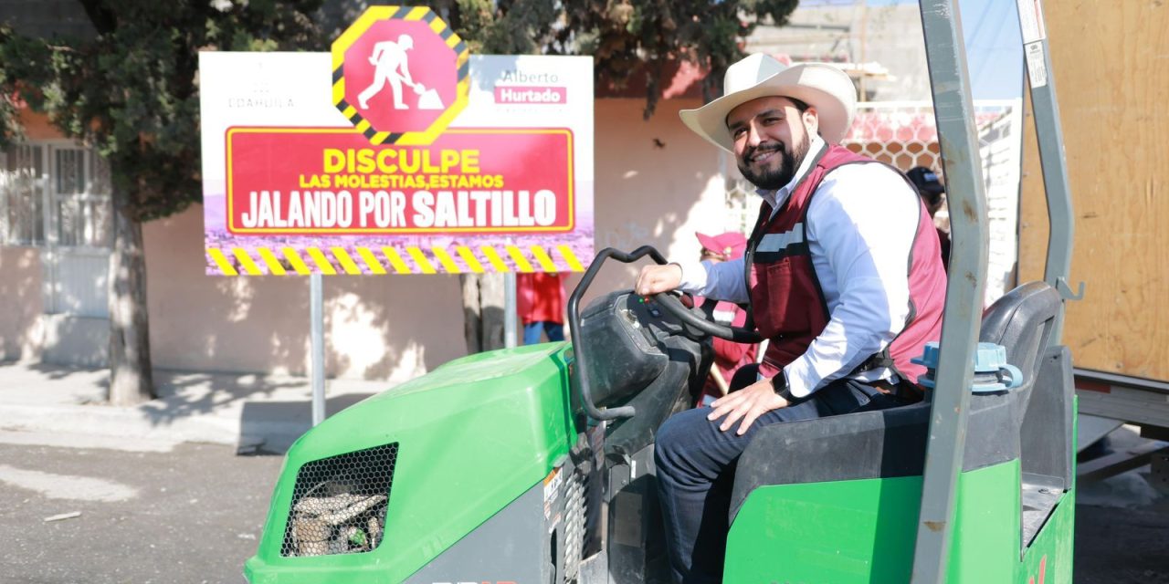 Da inicio Alberto Hurtado al programa ‘Jalando por Saltillo’