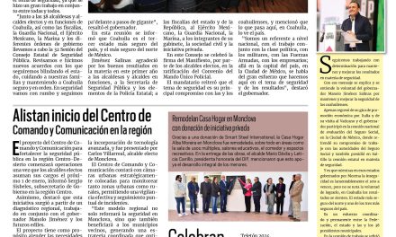 Portada RCG Centro [15 de diciembre de 2024] Brinda gobernador respaldo para tener un estado seguro y en orden; Uso excesivo de celulares daña la vista de los niños y más…
