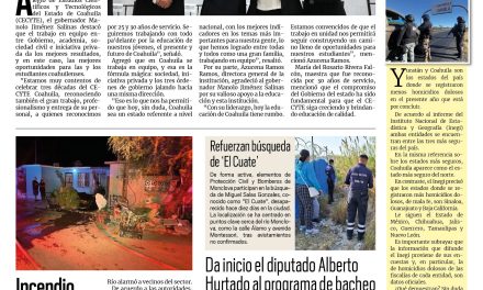 Portada RCG Centro [18 de diciembre de 2024] Conmemora Manolo Jiménez 30 aniversario del CECYTE; rescatan a menores de edad que sufrían por negligencia  y más…