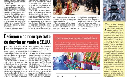 Portada RCG Fronteriza [09 de diciembre de 2024] Coahuila llega al Vaticano de la mano de Manolo Jiménez; Acuña se prepara ante llegada de caravanas de migrantes  y más…