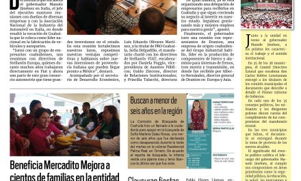 Portada RCG Lagunera [11 de diciembre de 2024] Refuerza Coahuila relación económica con Italia; implementará DIF Torreón venta de artículos navideños y más…