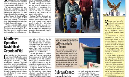 Portada RCG Lagunera [23 de diciembre de 2024] Apoya DIF Coahuila a comunidades lejanas; aprendieron miles de estudiantes sobre cuidados ambientales y más…