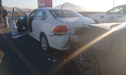 Se registra choque múltiple en carretera Saltillo-Monterrey
