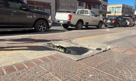 Destrozan registros en la calle Victoria
