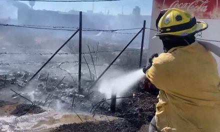 Hubo un incendio en Lomas de Lourdes