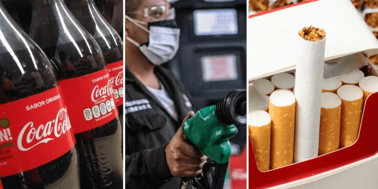Gasolinas, diésel, refrescos y cigarros aumentarán de precio para el 2025
