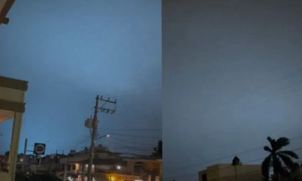 Las extrañas luces que aparecieron en el cielo de Tampico con la llegada del frente frío