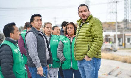Supervisa Carlos Villarreal trabajos de limpieza urbana