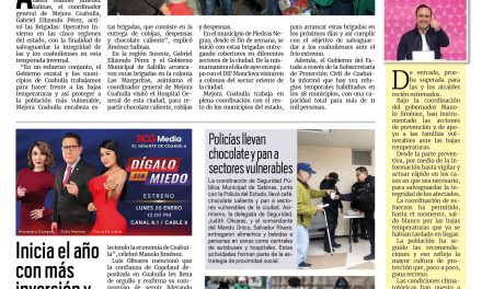 Portada RCG Carbonífera [10 de enero de 2025] Activa Mejora Coahuila las Brigadas: Operativo Invierno en las cinco regiones; Refuerza Sabinas trabajos de limpieza y más…