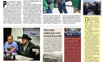 Portada RCG Centro [24 de enero de 2025] Restablecen servicio de electricidad en Hércules; abren convocatoria para la licenciatura en Enfermería y más…