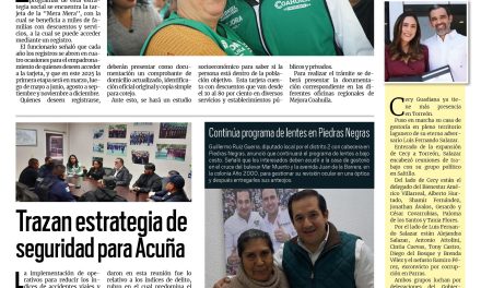 Portada RCG Fronteriza [20 de enero de 2025] Beneficia la tarjeta ‘Mera Mera’ a miles de coahuilenses; Acuña se prepara para las deportaciones masivas y más…