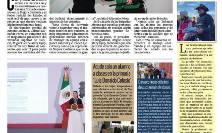 Portada RCG Lagunera [22 de enero de 2025] Desarrollarán Mejora Coahuila y Poder Judicial brigadas de atención; intensifican recorridos nocturnos del ‘Operativo Abrigo’ y más…