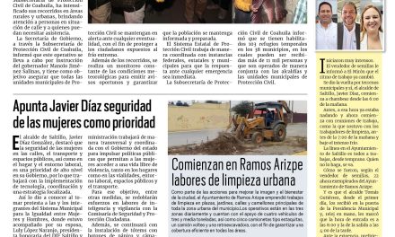 Portada RCG Media [9 de enero de 2025] Refuerza Protección Civil Operativo Invernal en Coahuila; La gasolina sigue subiendo; Morena te mintió: Guillermo Anaya y más…