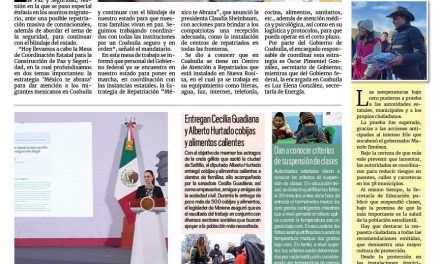 Portada RCG Media [22 de enero de 2025] Abordan atención a repatriados y blindaje de Coahuila en reunión de seguridad; mantiene Ramos Arizpe operativo por frente frío y más…
