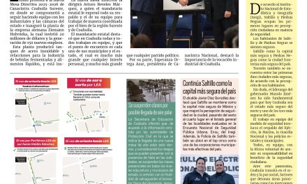 Portada RCG Media [24 de enero de 2025] Seguimos generando empleo en Coahuila: Manolo Jiménez; busca Tomás Gutiérrez que más ciudadanos cuenten con certeza legal y más…