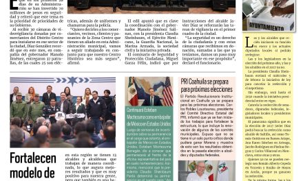 Portada RCG Media [29 de enero de 2025] Invierte Gobierno de Saltillo 70 mdp en seguridad; fortalecen Modelo de Seguridad en la región Centro-Desierto y más…