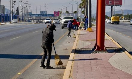 Intensifica Ramos Arizpe labores de limpieza en vialidades