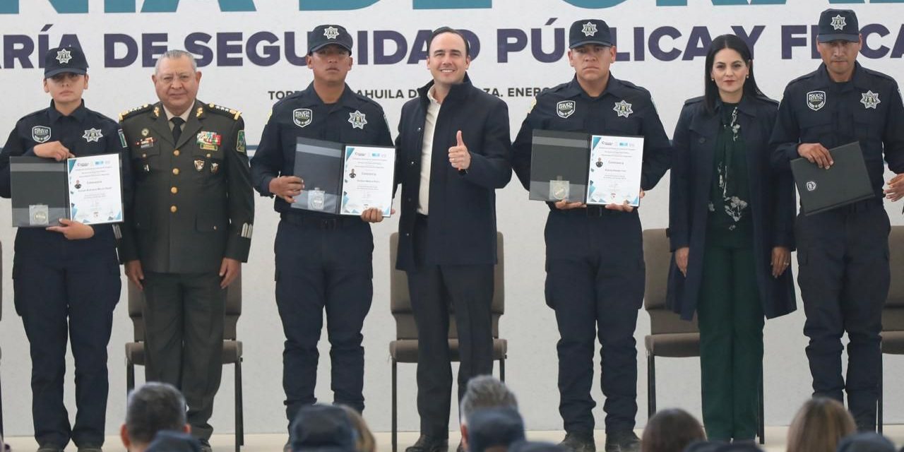 Suma Coahuila 491 nuevos elementos de seguridad