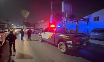 Se registra accidente vial en el centro de Saltillo durante operativo de la FGR