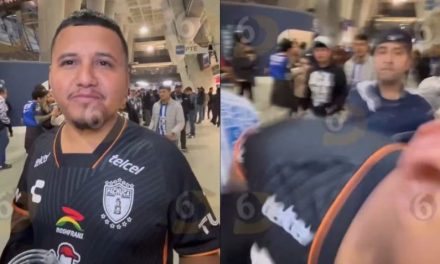 Video: Seguidor del Pachuca fue golpeado en plena entrevista por aficionado de Rayados