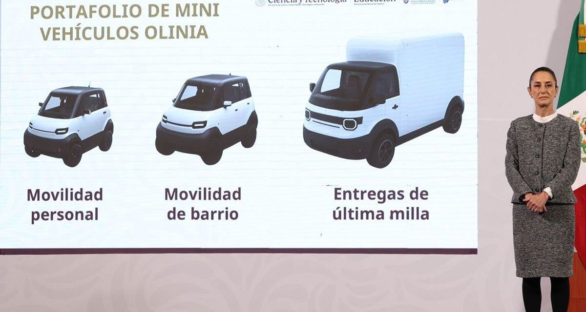 Buscarán que el minivehículo Olinia esté listo para inauguración del Mundial 2026