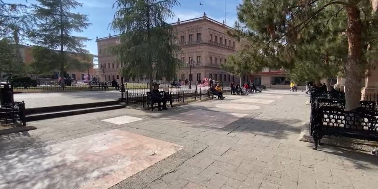 Paseantes del centro de Saltillo piden sanitarios