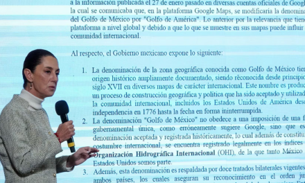 Sheinbaum envía carta a Google tras renombre del ‘Golfo de América’