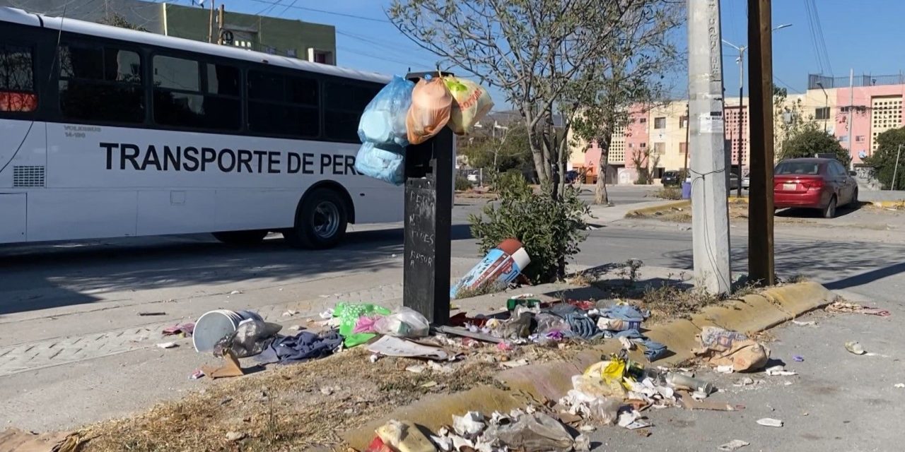 Vecinos de la colonia Isabel de Villena, al sur de Saltillo, denuncian exceso de basura