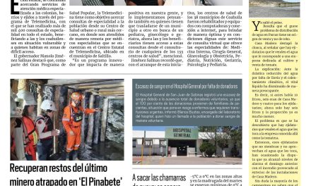 Portada RCG Carbonífera [15 de febrero de 2025] Avanza el programa de telemedicina con mil 400 consultas; recuperan restos del último minero atrapado en ‘El Pinabete’ y más…