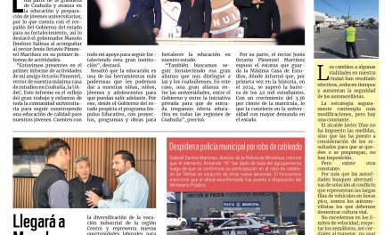 Portada RCG Centro [07 de febrero de 2025] Reafirma Manolo Jiménez su compromiso con la UADEC; ventas por San Valentín ayudarán a comerciantes y más…