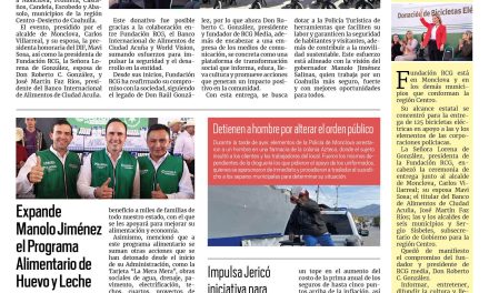 Portada RCG Centro [18 de febrero de 2025] Entrega Fundación RCG bicicletas eléctricas en la región Centro; sancionan a cuatro negocios por tomas clandestinas de agua y más…