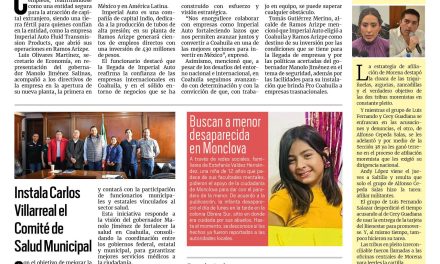 Portada RCG Centro [19 de febrero de 2025] Inicia Coahuila el 2025 con más inversiones; instala Carlos Villarreal el Comité de Salud Municipal y más…