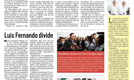 Portada RCG Media [12 de febrero de 2025] Llevará Javier Díaz trabajos de pavimentación a todo Saltillo; Luis Fernando divide y más…