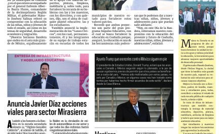 Portada RCG Media [25 de febrero de 2025] Inicia Manolo Jiménez programa ‘Mejora tu Escuela’; anuncia Javier Díaz acciones viales para sector Mirasierra y más…