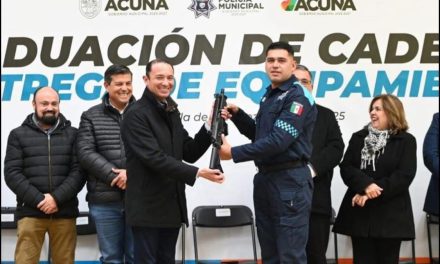 Se gradúan 53 cadetes de seguridad pública en Acuña