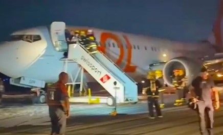 Avión colisiona con vehículo en pista del aeropuerto de Río de Janeiro antes de despegar