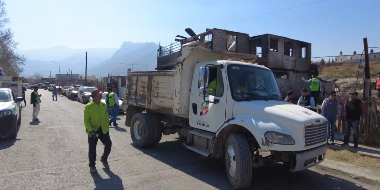 Atiende Gobierno de Saltillo a afectados por el incendio en ‘Las Isabeles’