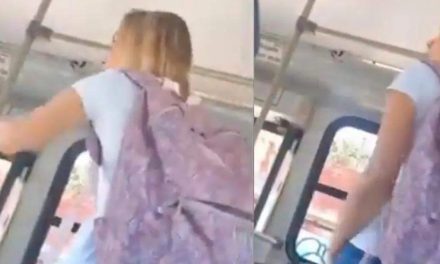 ¡Baaajan! Extranjera es bajada del camión tras comentarios negativos sobre México  (video)