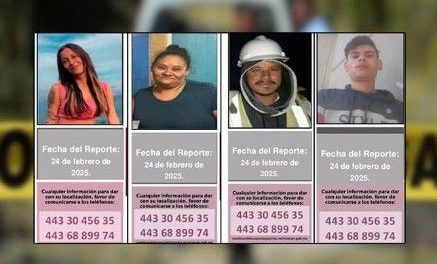 Desaparece familia de Jalisco en Michoacán mientras viajaba a recoger un cuerpo