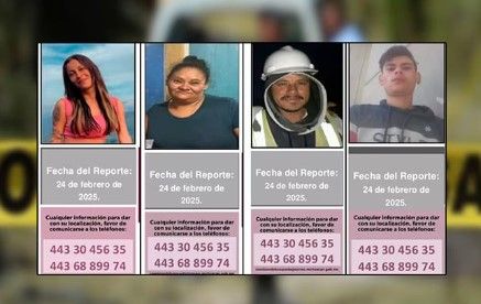Desaparece familia de Jalisco en Michoacán mientras viajaba a recoger un cuerpo
