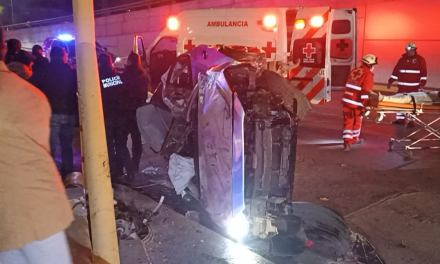 Saltillo: Queda al borde de la muerte, protagonizó una fuerte volcadura
