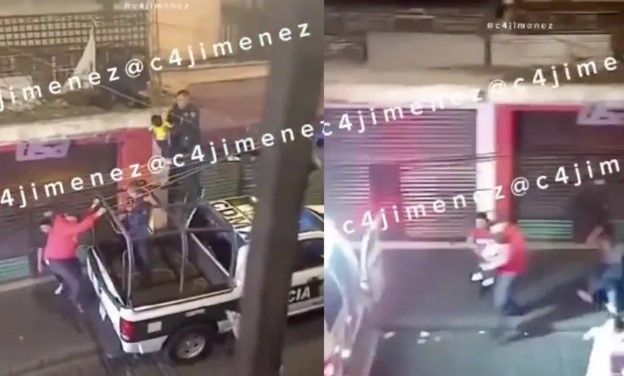 Policías rescatan a niño de dos años que cayó de un tercer piso en el Centro Histórico (video)